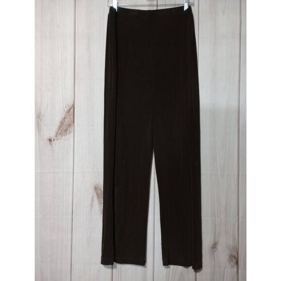 Chico's Traveler's Pants Ladies LargeChico's 3 Brown Pull On - Picture 1 of 6